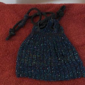 Antique Victorian micro beaded bag